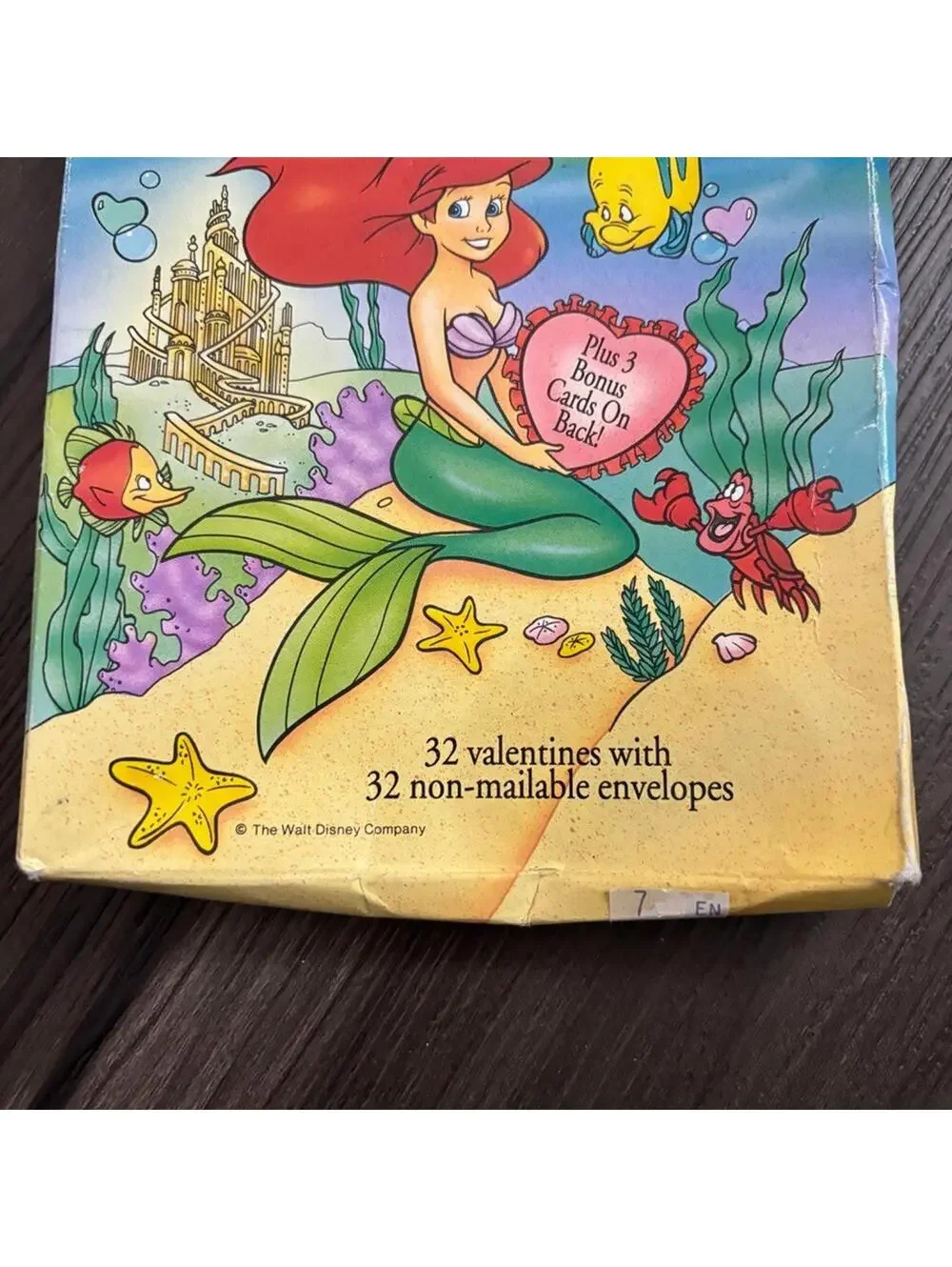 Vintage Gibson Greetings Disney Little Mermaid Valentine's Day Cards Ariel NEW
